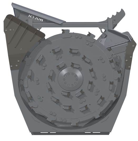 Forestry Disk Mulcher Render 3, from Bottom