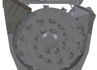 Forestry Disk Mulcher Render 3, from Bottom