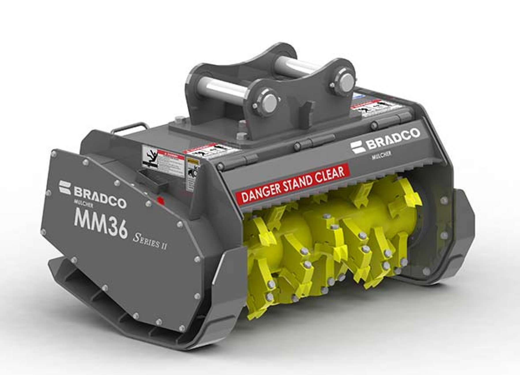 Bradco Excavator Mulcher II MM36 Paladin Attachments